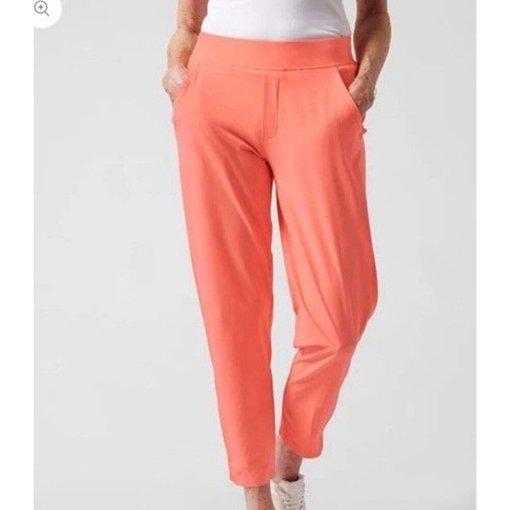 Athleta Size 10 Brooklyn Ankle Pant Coral Pink